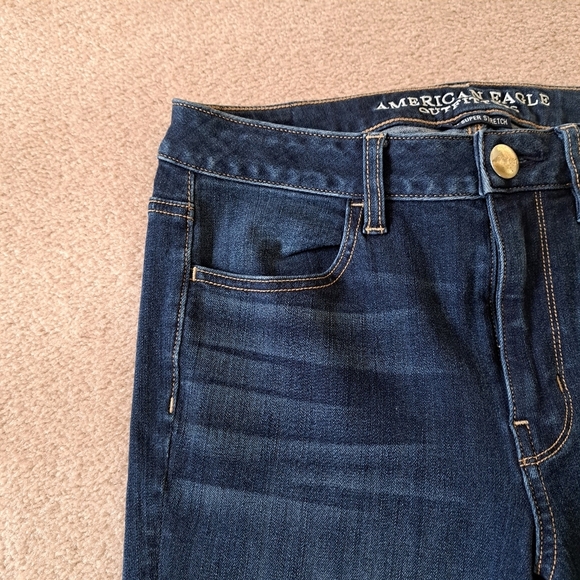 American Eagle Outfitters Jeans Blue Size 6 Long Hi Rise Jegging Skinny Denim - Picture 3 of 13